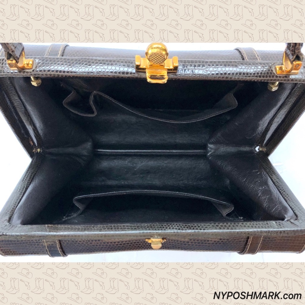 SOLD! Vintage Women’s Alligator Doctor Handbag - Picture 6 of 7